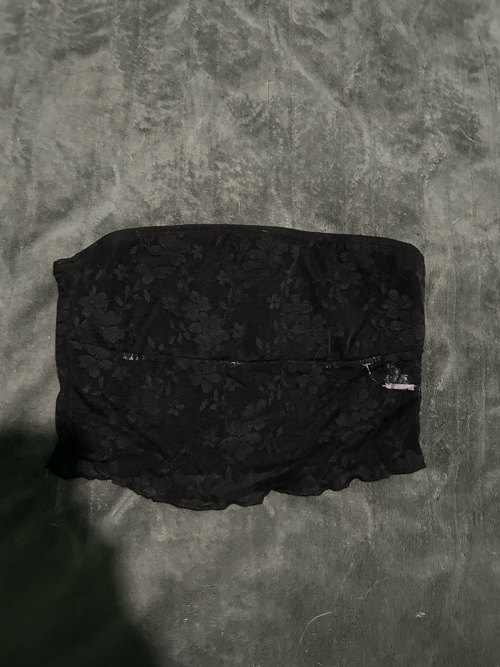 Black Floral Lace tube top - Women